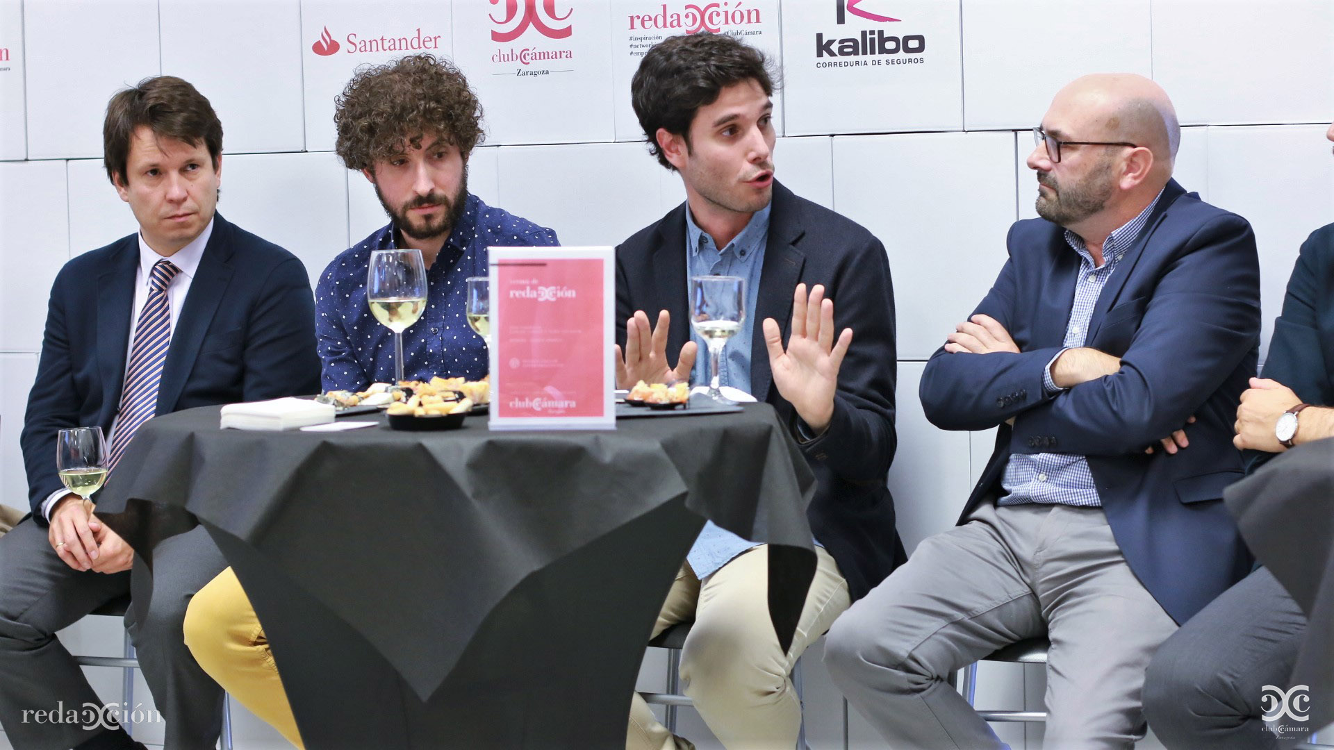 Fernando Baquero, Toño Escartín, Carlos Larraz y Ramón Añaños. Fotos: Arturo Gascón.