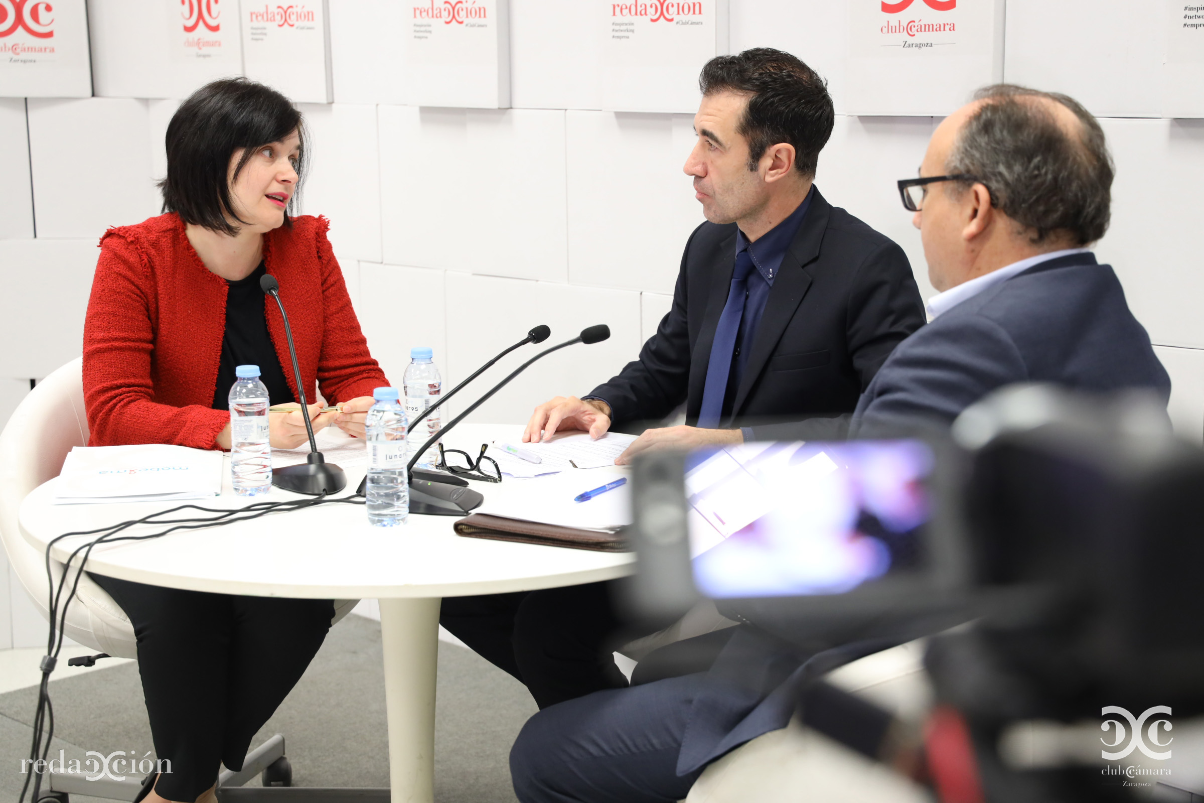 Vanessa Iglesias, Miguel Ángel Martínez, Jesús Fernández.