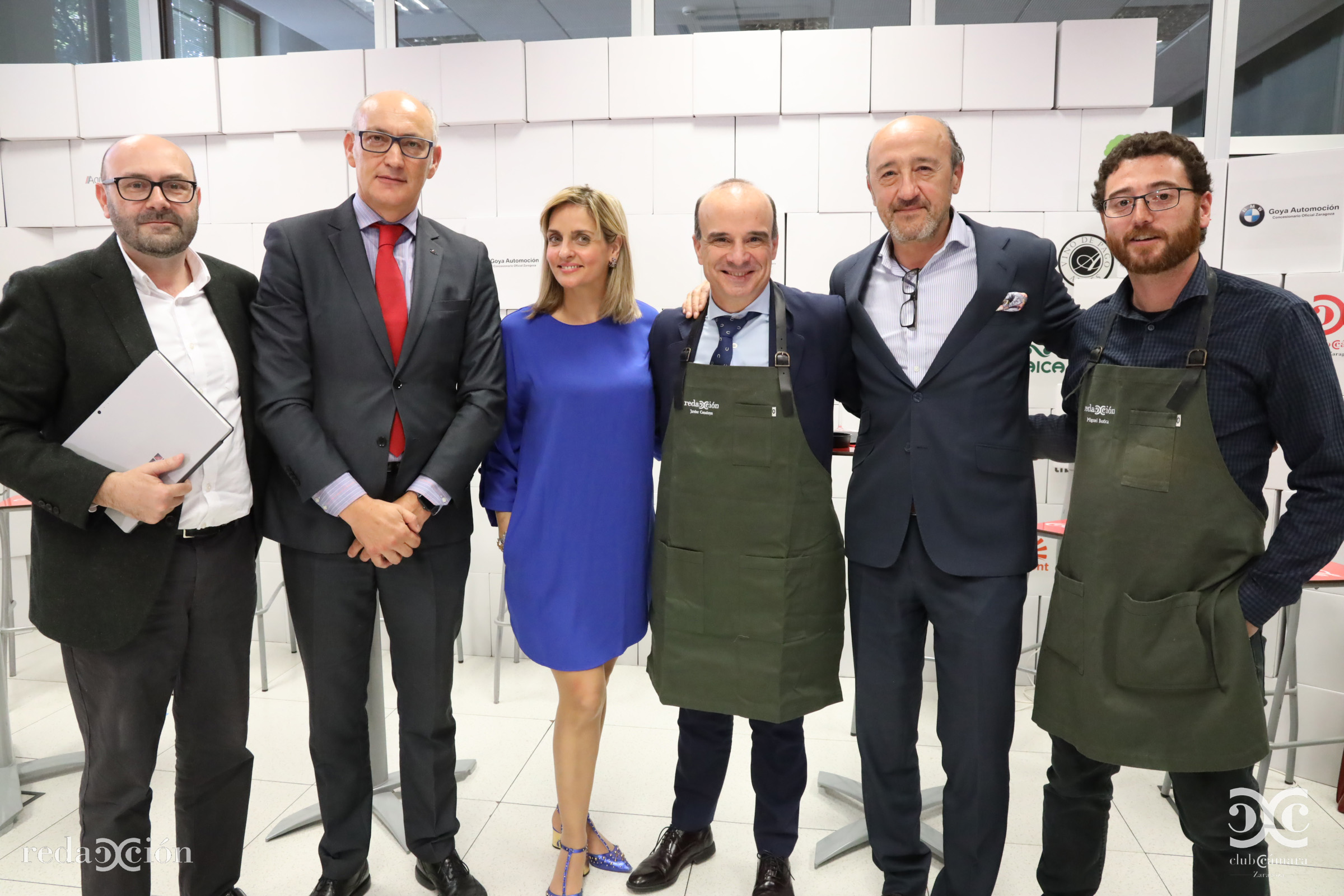 Ramón Añaños, José Antonio Lázaro, Mónica Manero, Javier Cendoya, Chema Baqué, Miguel Botica