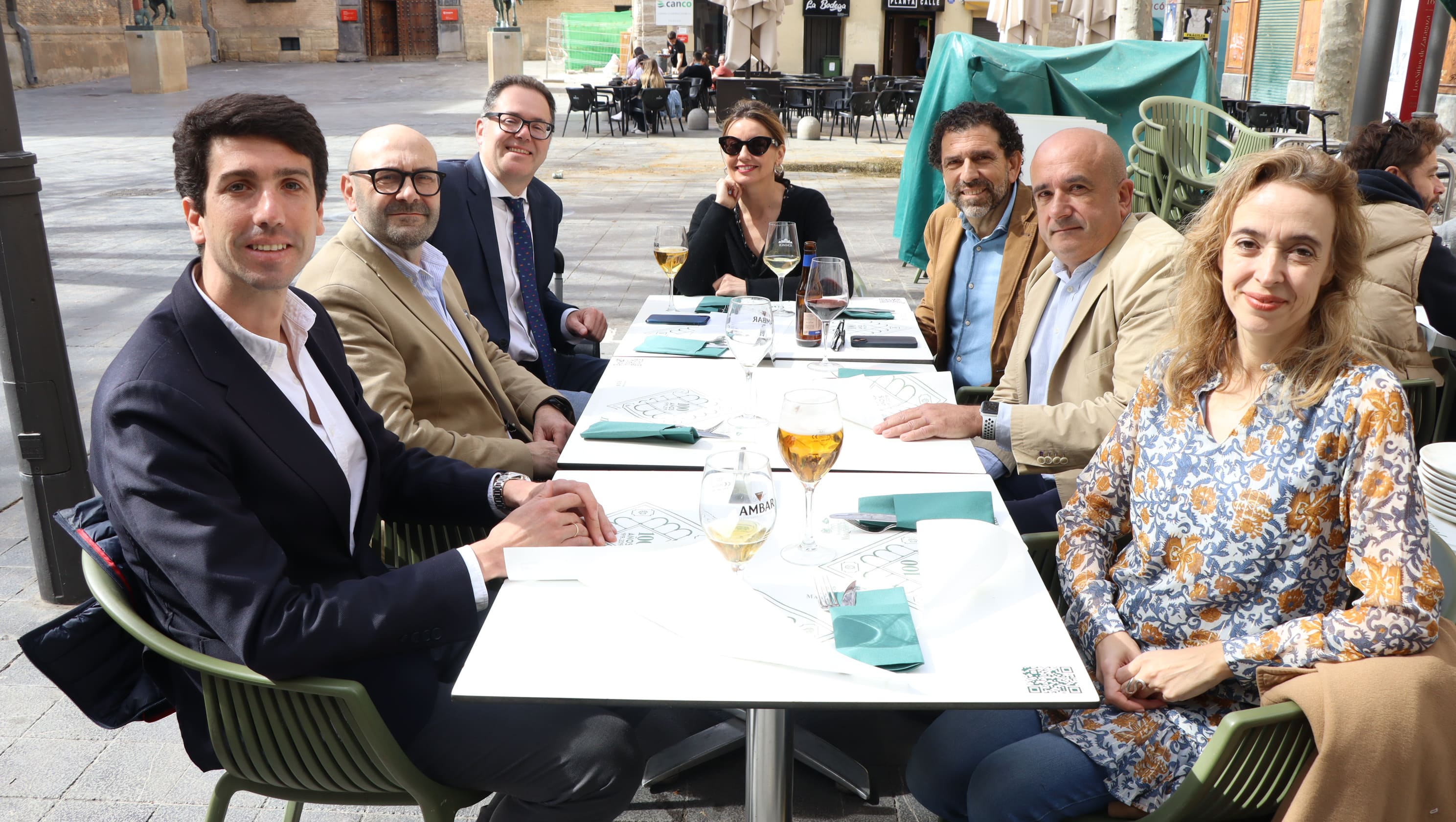 Almuerzo realizado tras el Zaragoza Marca donde Fernando Anel fue el protagonista