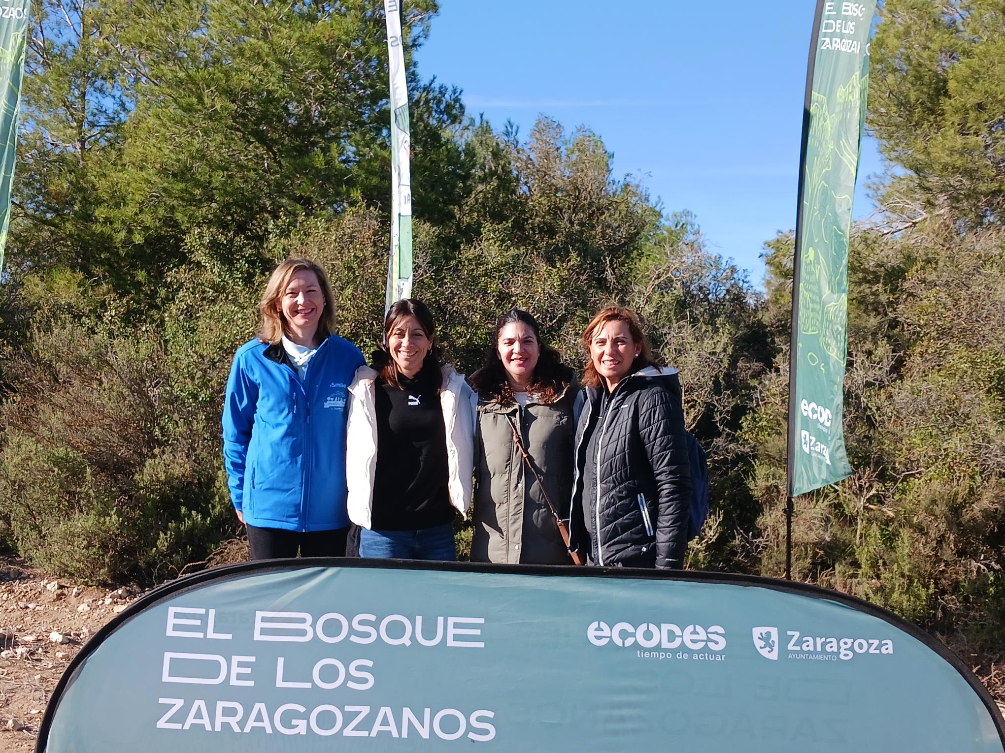 Participantes del reto Healthy Cities en el Bosque de los Zaragozanos