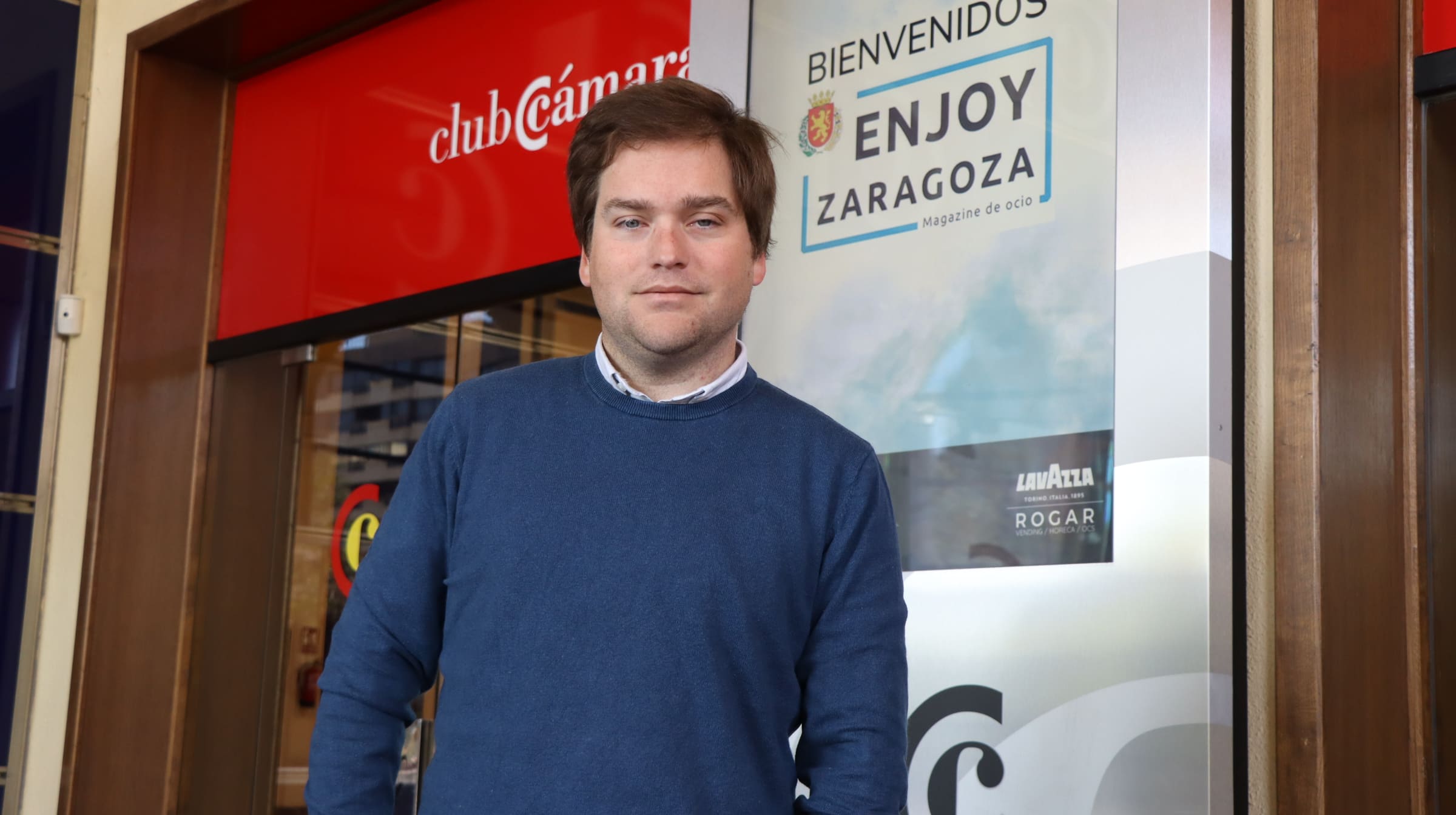 Ángel Moreno, CEO de Enjoy Zaragoza, en el very welcome realizado por club cámara