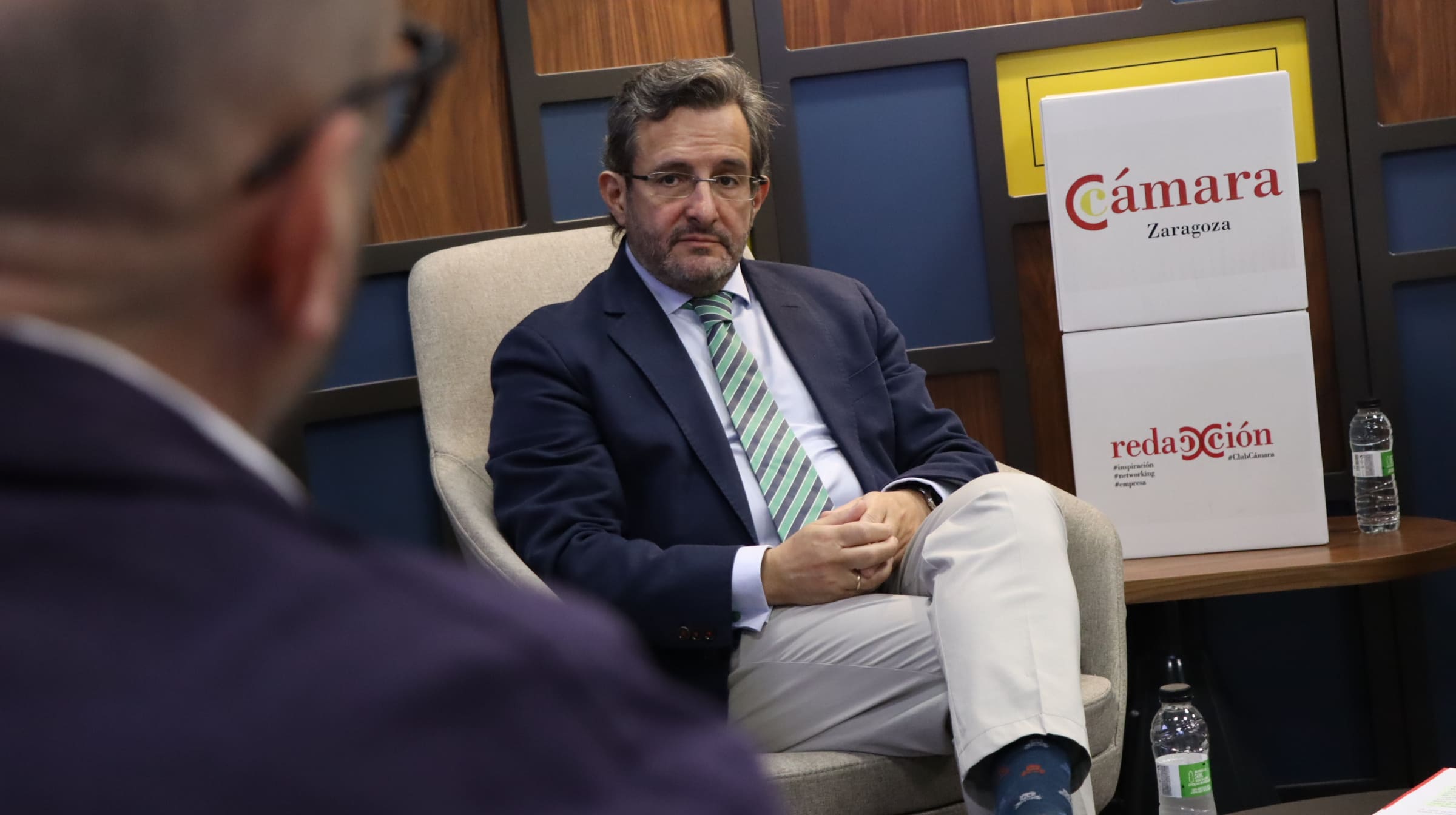 Luis Jorge García, director del Colegio Montessori, en el Very Welcome realizado por Club Cámara