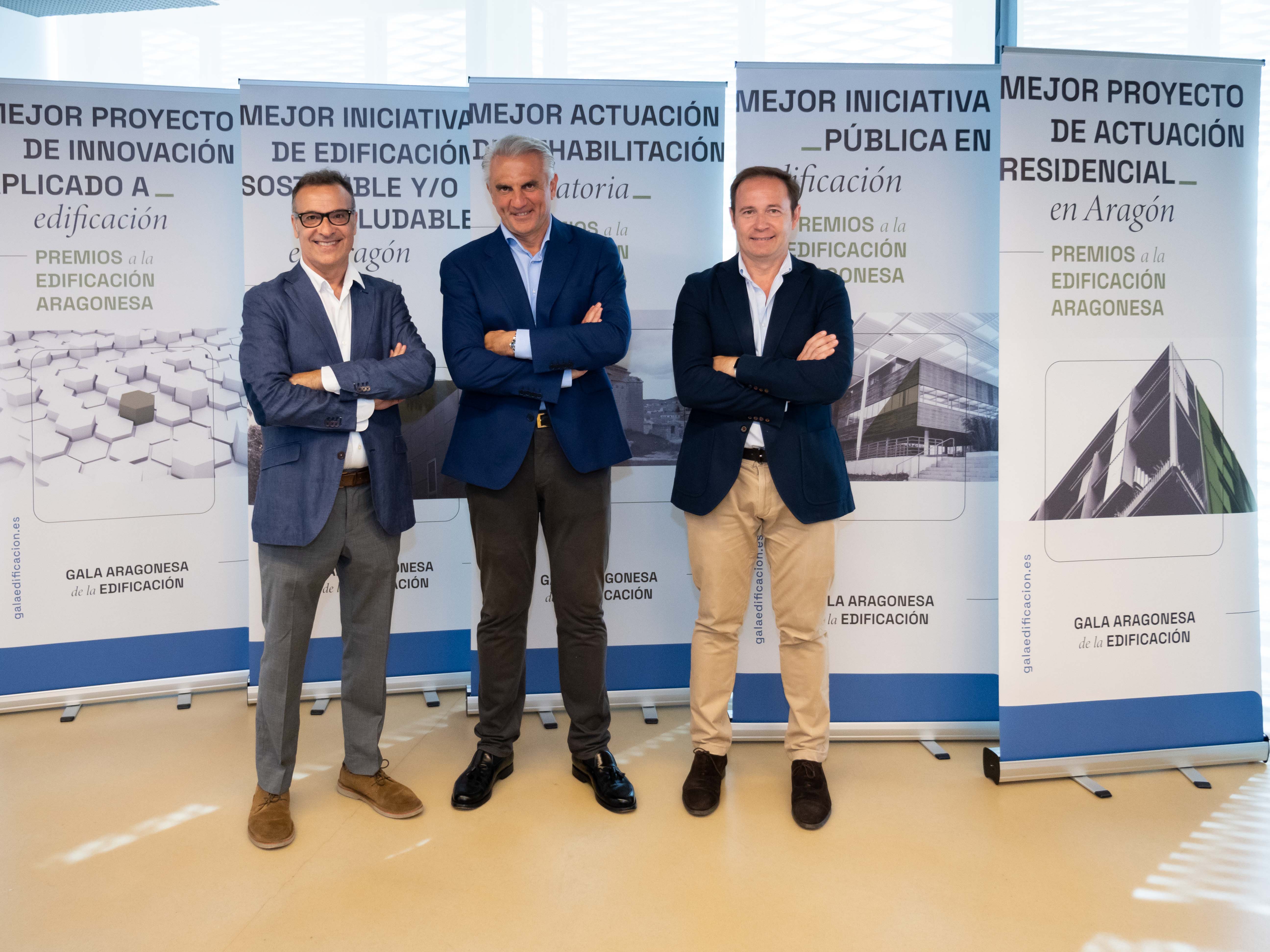 La Gala de la Edificación elogia la calidad del sector con el reconocimiento de las mejores iniciativas, proyectos, actuaciones o direcciones con sello aragonés