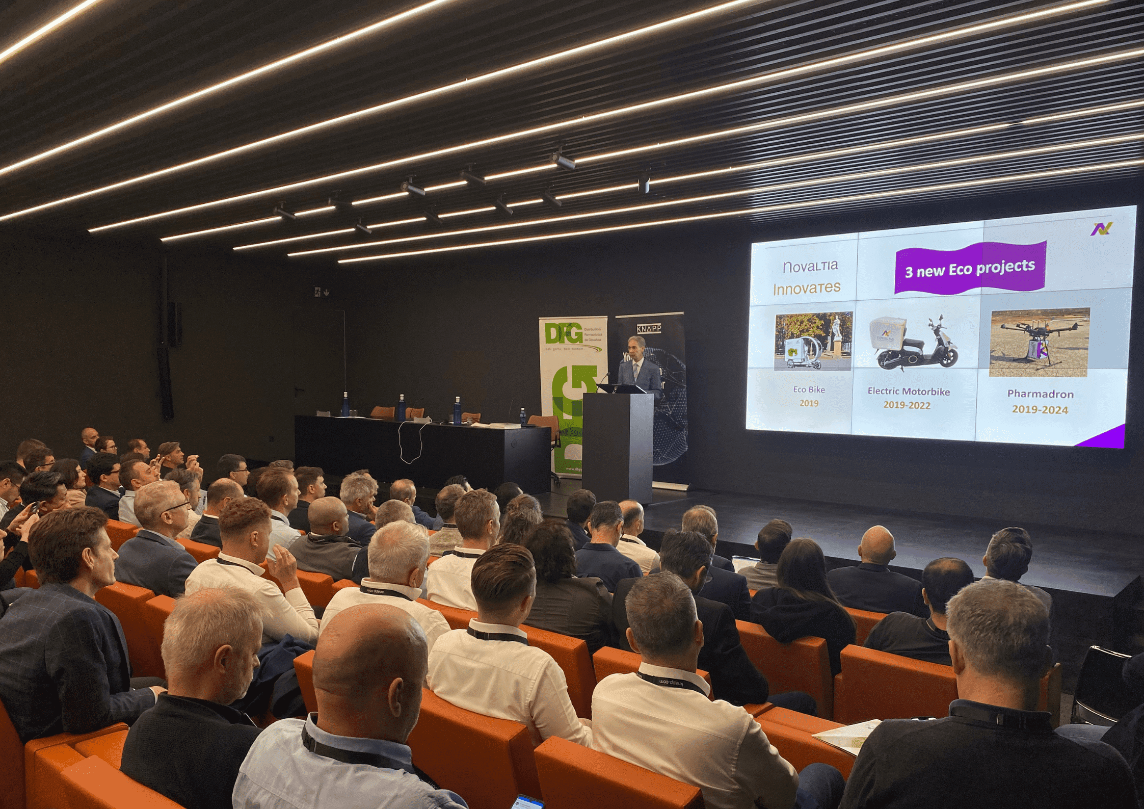 Fernando Castillo, director general de Novaltia, durante la ponencia en la Jornada