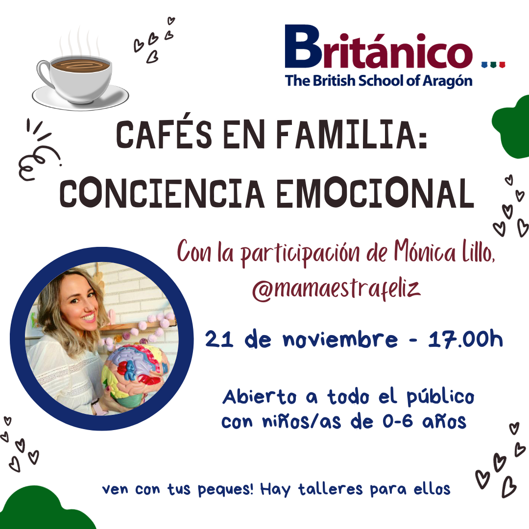 colegio británico de aragón y charlas cafés en familia