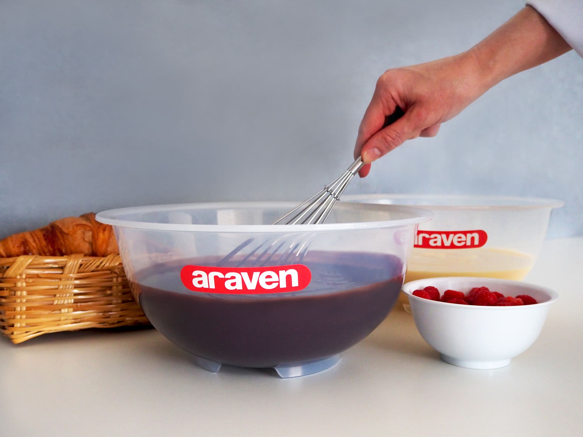 Los bowls de alta transparencia de Araven están especialmente concebidos para elaborar masas, mezclas o fermentaciones (1)