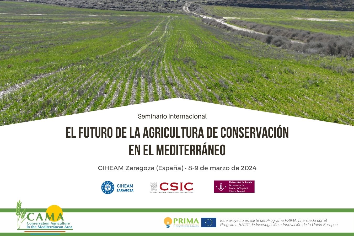 agricultura de conservación jornadas ciheam zaragoza