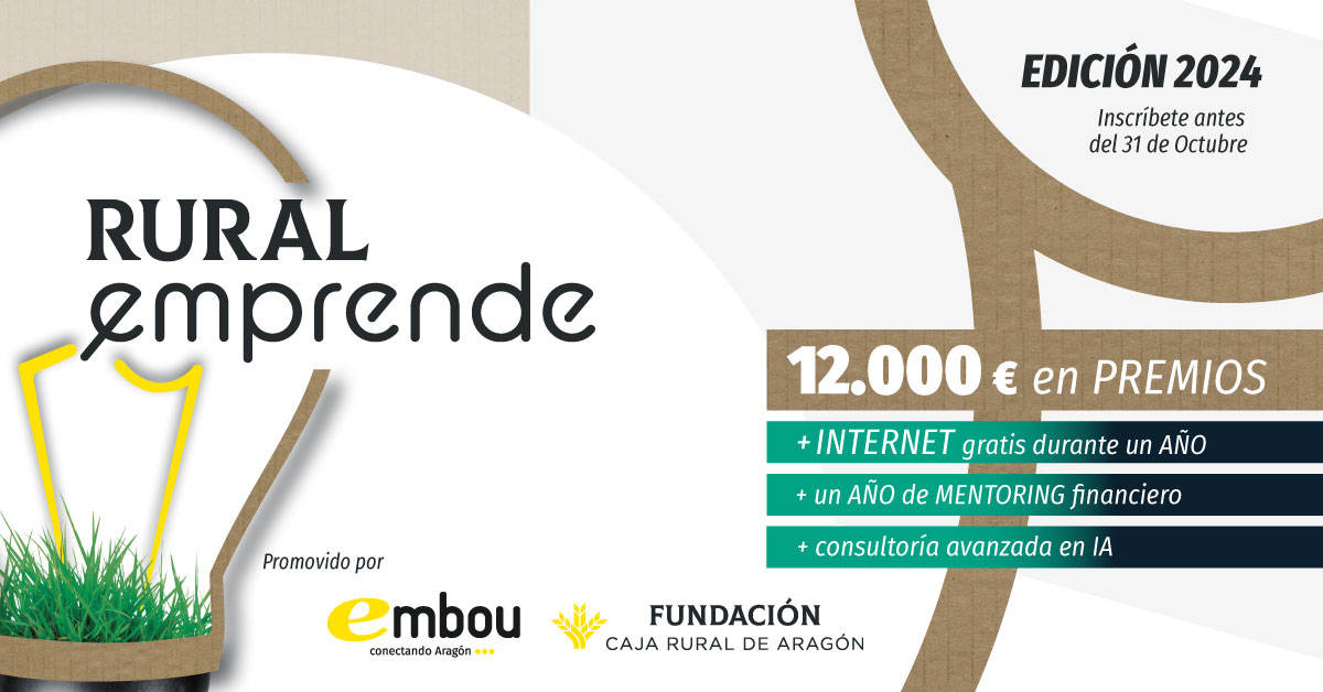 Embou y Fundación Caja Rural ponen en marcha la 3ª edición de los premios Rural Emprende con 12.000 euros