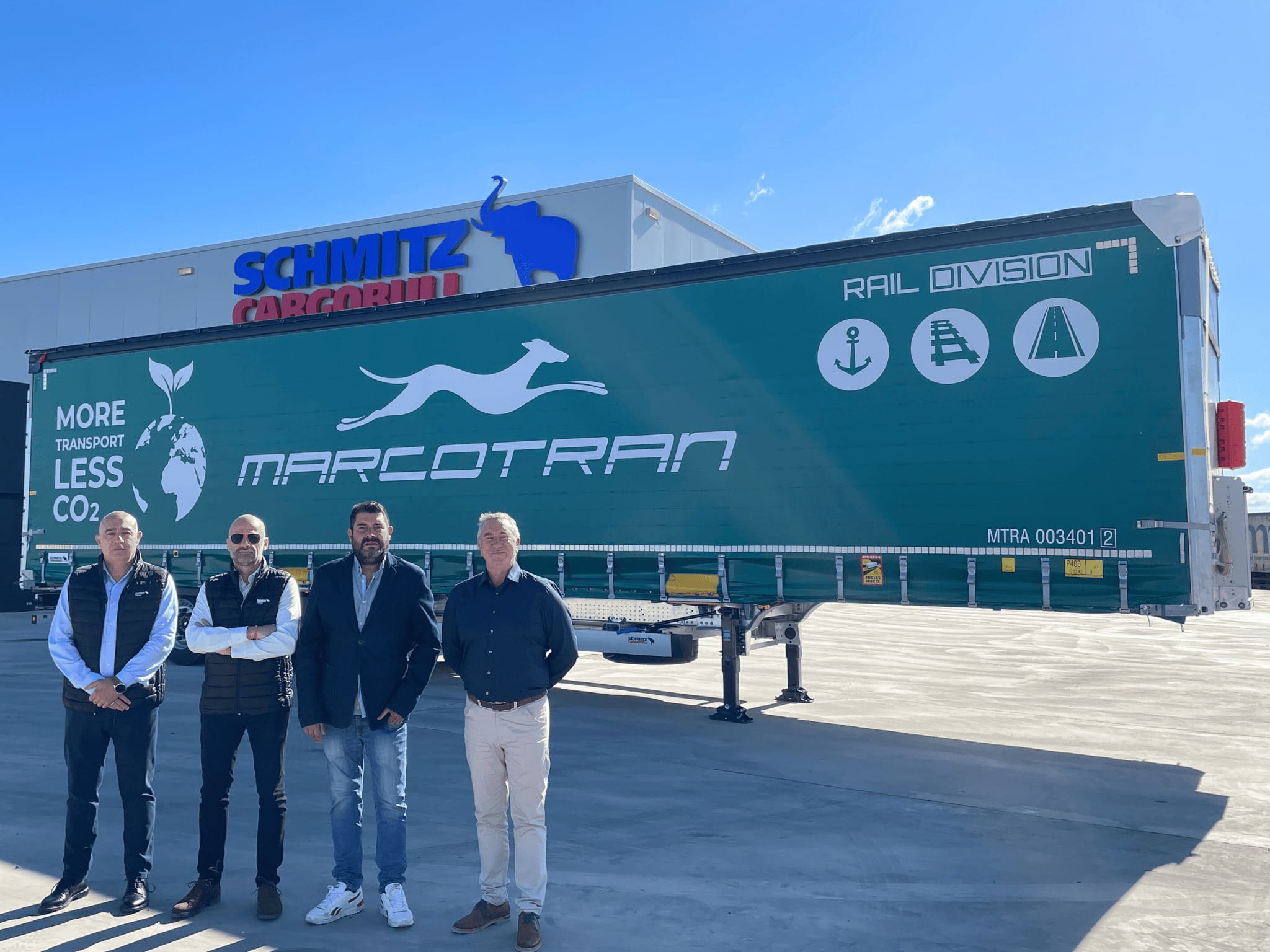 Marcotran refuerza su oferta intermodal con 30 nuevos semirremolques Schmitz Cargobull